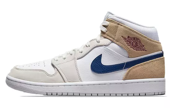 Кроссовки Jordan 1 Mid Tan Suede