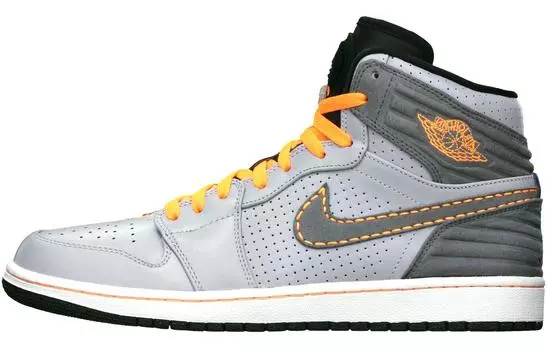 Кроссовки JORDAN 1 Retro 93 Wolf Grey Orange
