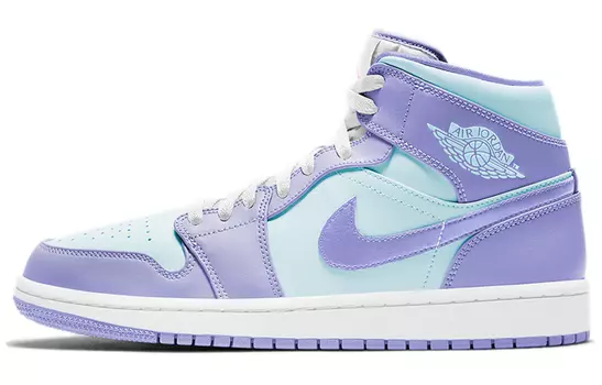 Кроссовки JORDAN 1 Mid Purple Aqua