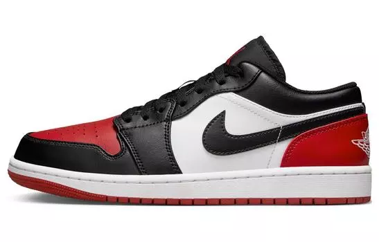 Кроссовки Jordan 1 Low Bred Toe 2.0