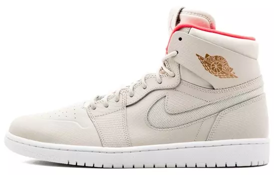 Кроссовки JORDAN 1 Retro High Nouveau Pure Platinum Bright Crimson