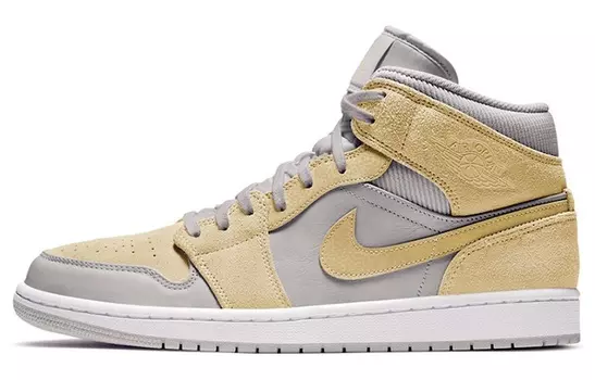 Кроссовки JORDAN 1 Mid Mixed Textures Yellow