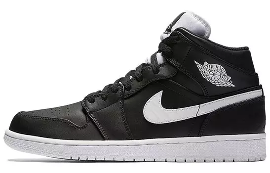 Кроссовки Jordan 1 Retro Mid Black White