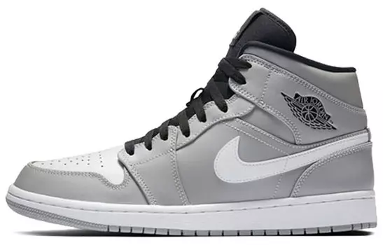Кроссовки JORDAN 1 Mid Wolf Grey Black White