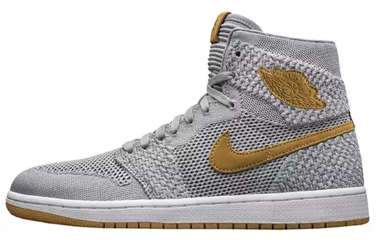 Кроссовки Jordan 1 Retro High Flyknit Wolf Grey