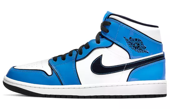 Кроссовки JORDAN 1 Mid Signal Blue