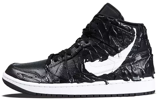 Кроссовки Air Jordan 1 Vintage Basketball Shoes Men High-Top Black