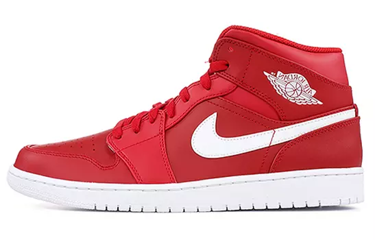 Кроссовки Jordan 1 Retro Mid Gym Red White