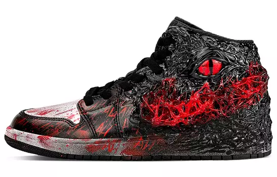 Кроссовки Air Jordan 1 Vintage Basketball Shoes Men High-Top Black/Red
