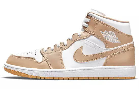 Кроссовки Jordan 1 Mid Tan Gum