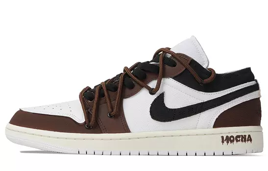 Мужские баскетбольные кроссовки Jordan Air Jordan 1 Vintage, белый/коричневый