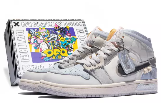 Мужские баскетбольные кроссовки Jordan Air Jordan 1 Vintage, светло-серый
