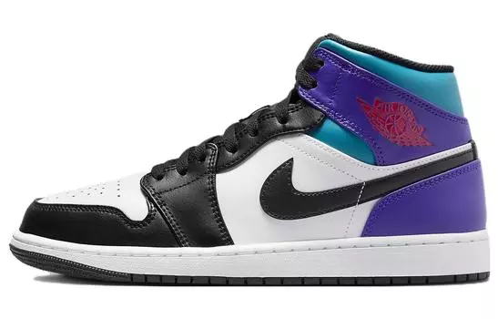 Мужские баскетбольные кроссовки Jordan Air Jordan 1 Vintage, Черный/Белый/Фиолетовый