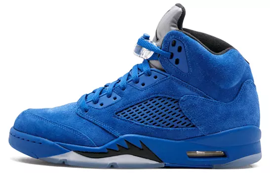 Кроссовки JORDAN 5 Retro Blue Suede