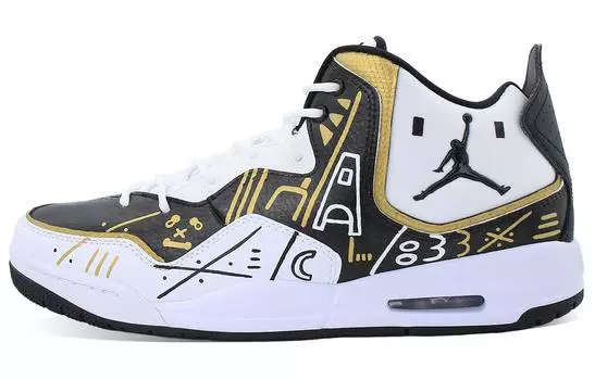 Кроссовки JORDAN Courtside 23 Vintage Basketball Shoes Men Mid-Top Black Gold