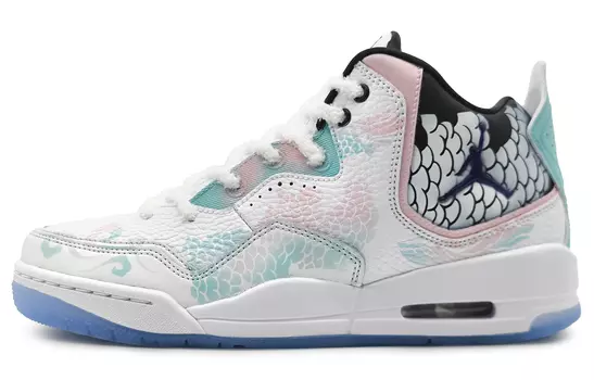Кроссовки JORDAN Courtside 23 Vintage Basketball Shoes Men Mid-Top Cyan/White Black
