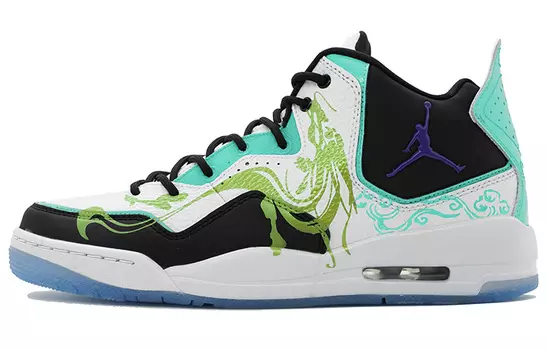 Кроссовки JORDAN Courtside 23 Vintage Basketball Shoes Men Mid-Top White Black/Cyan