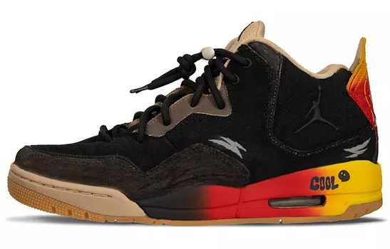 Кроссовки JORDAN Courtside 23 Vintage Basketball Shoes Men Mid-Top Black Red