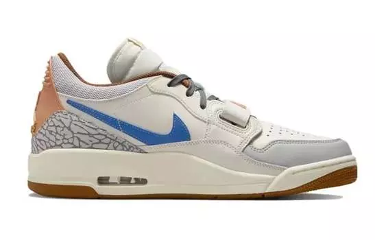 Кроссовки Jordan Legacy 312 Vintage Basketball, серый/бежевый/синий