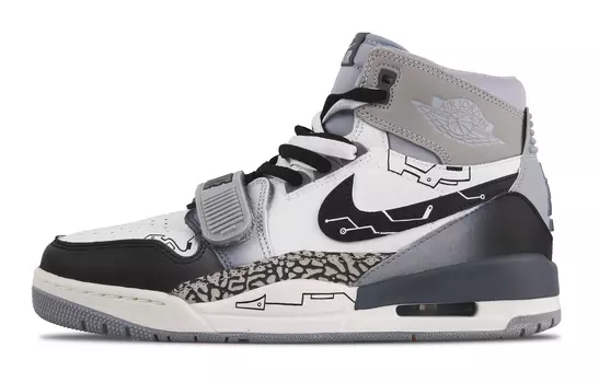 Мужские баскетбольные кроссовки Jordan Legacy 312 Vintage, Black/Gray