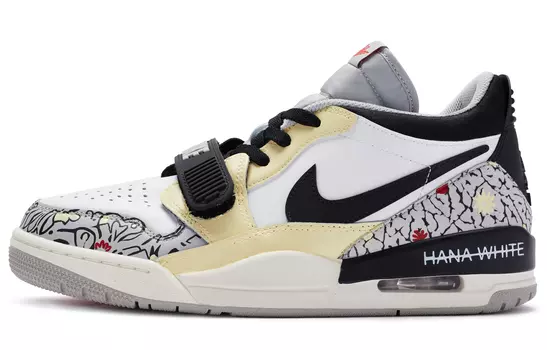 Кроссовки JORDAN Legacy 312 Vintage Basketball Shoes Men Low-Top Black White Yellow/Red