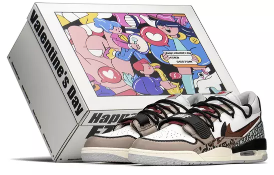 Мужские баскетбольные кроссовки Jordan Legacy 312 Vintage, Brown/Red