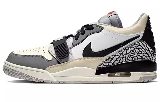 Кроссовки Jordan Legacy 312 Vintage Basketball, белый/черный/серый