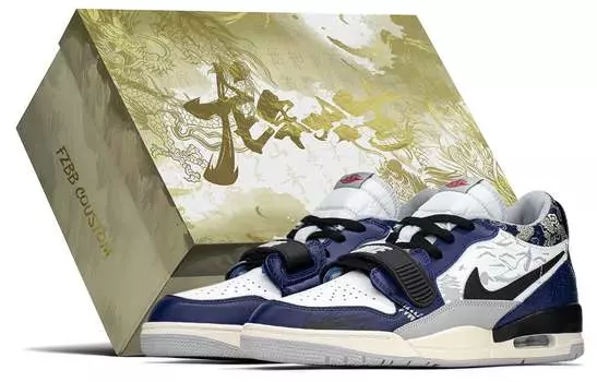 Мужские баскетбольные кроссовки Jordan Legacy 312 Vintage, Dark blue black