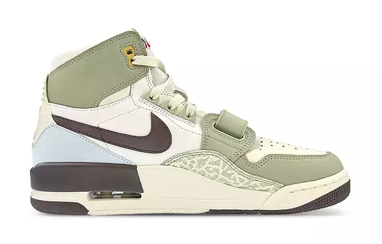 Кроссовки JORDAN Legacy 312 Vintage Basketball Shoes Men Mid-Top Green/Gold