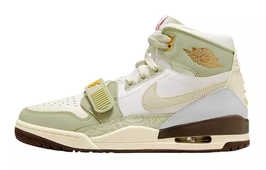 Кроссовки JORDAN Legacy 312 Vintage Basketball Shoes Men High-Top Green Black