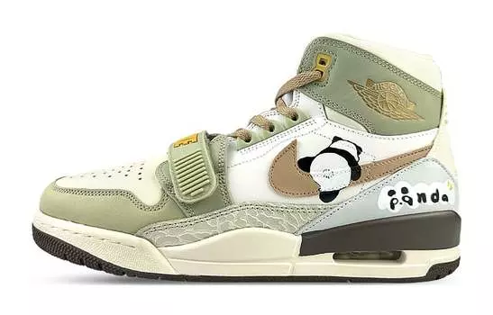 Кроссовки JORDAN Legacy 312 Vintage Basketball Shoes Men High-Top Black/Brown