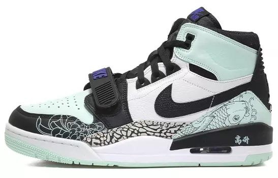 Кроссовки JORDAN Legacy 312 Vintage Basketball Shoes Men High-Top Black White Green