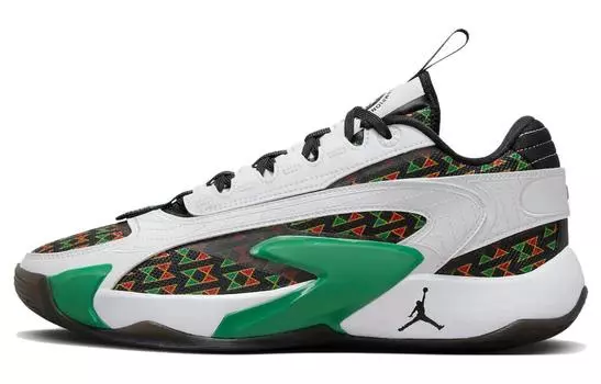 Кроссовки Jordan Luka 2 Basketball, белый/черный/зеленый/красный