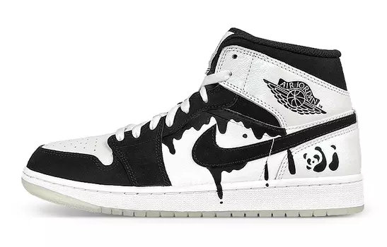 Кроссовки JORDAN Vintage Basketball Shoes Men Mid-Top Black White