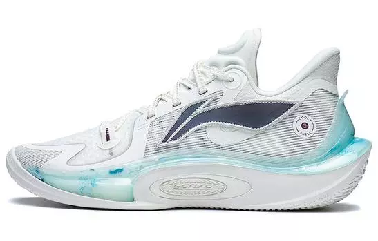 Кроссовки Li Ning Sonic XI Basketball, белый/голубой