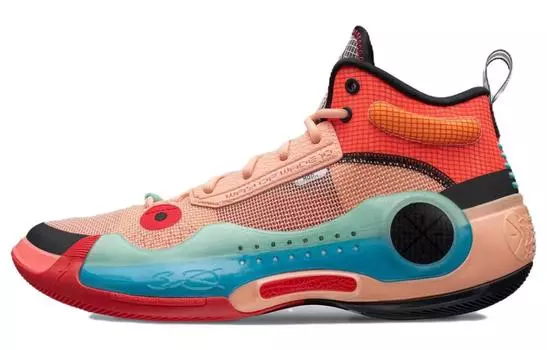 Кроссовки Li Ning Wow 10 Basketball, красный/мультиколор