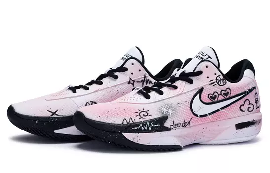 Мужские баскетбольные кроссовки Nike Air Zoom GT Cut Academy, Pink White Black