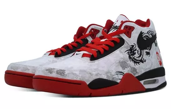 Мужские баскетбольные кроссовки Nike Flight Legacy Vintage, Black/Red