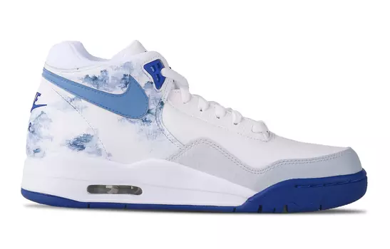 Мужские баскетбольные кроссовки Nike Flight Legacy Vintage, The gradient turns grayish blue