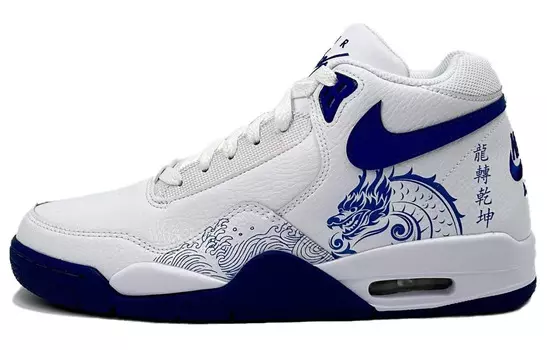 Мужские баскетбольные кроссовки Nike Flight Legacy Vintage, Blue and white color