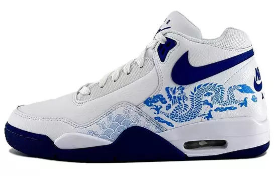 Мужские баскетбольные кроссовки Nike Flight Legacy Vintage, White/Blue