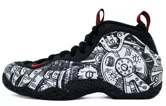 Мужские баскетбольные кроссовки Nike Foamposite One Vintage, Black