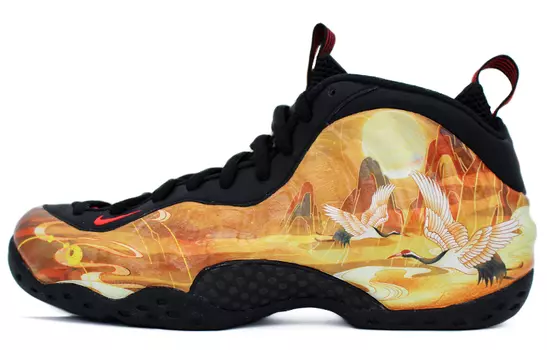 Мужские баскетбольные кроссовки Nike Foamposite One Vintage, Black
