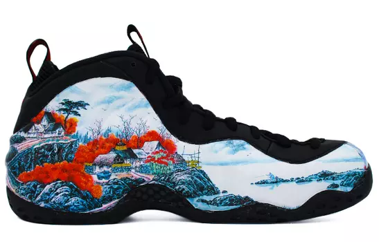 Мужские баскетбольные кроссовки Nike Foamposite One Vintage, Black
