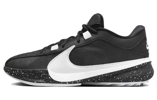 Мужские баскетбольные кроссовки Nike Freak 5, Черный/бело-золотой/бело-белый
