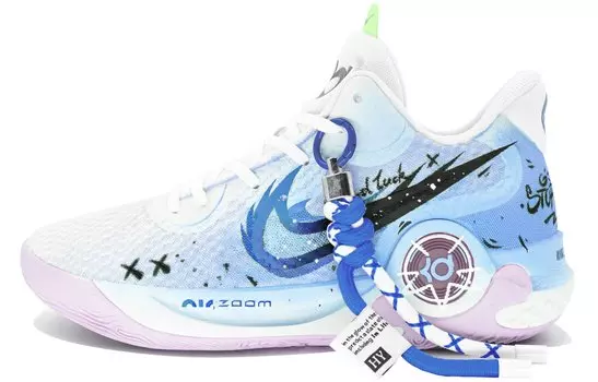 Мужские баскетбольные кроссовки Nike KD Trey 5 IX Vintage, Blue and purple galaxy