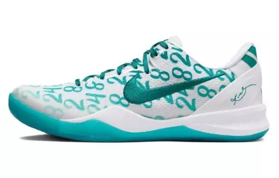Мужские баскетбольные кроссовки Nike Kobe 8, White/Green