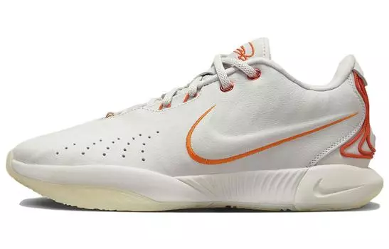 Мужские баскетбольные кроссовки Nike Lebron 21, Light Bone/Coconut Milk/Dark Russet/Campfire Orange