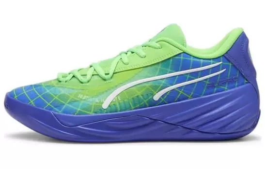 Мужские баскетбольные кроссовки Puma All-Pro Nitro, Blue/Green