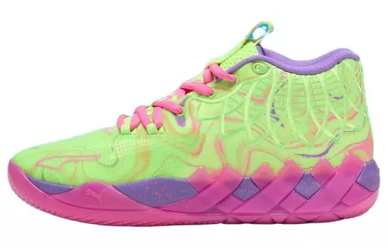 Мужские баскетбольные кроссовки Puma MB.01, Yellow pink purple